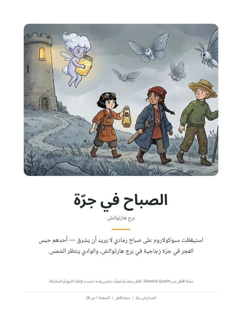 الصباح في جرّة: حزمة الأهل مطبوعة