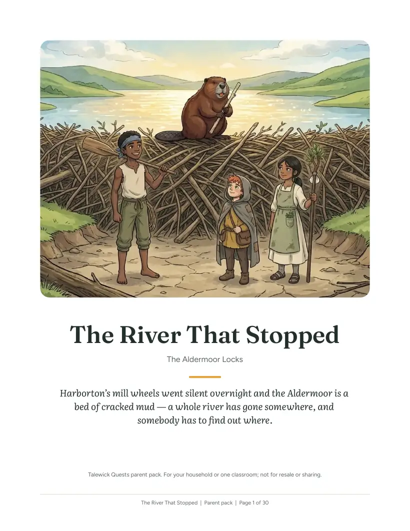 The River That Stopped: the printed parent pack