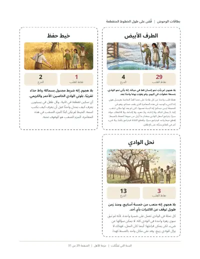 صفحة مطبوعة من الحزمة: بطاقات الوحوش