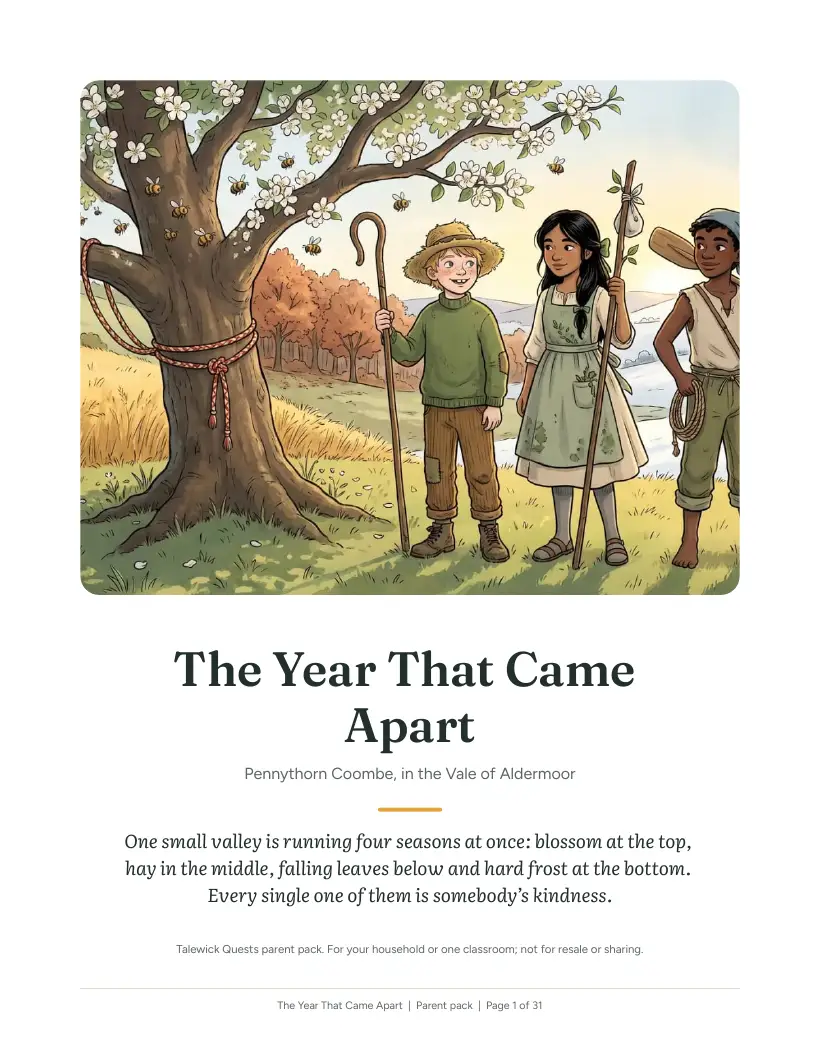 The Year That Came Apart: the printed parent pack